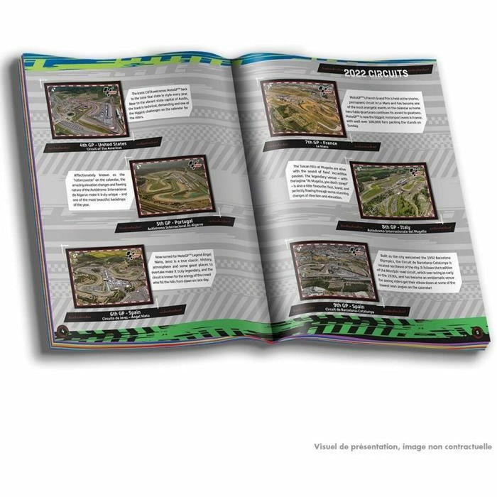 Set de autocolante Panini Moto GP Starter Pack Album de autocolante 4 plicuri (Franceză)
