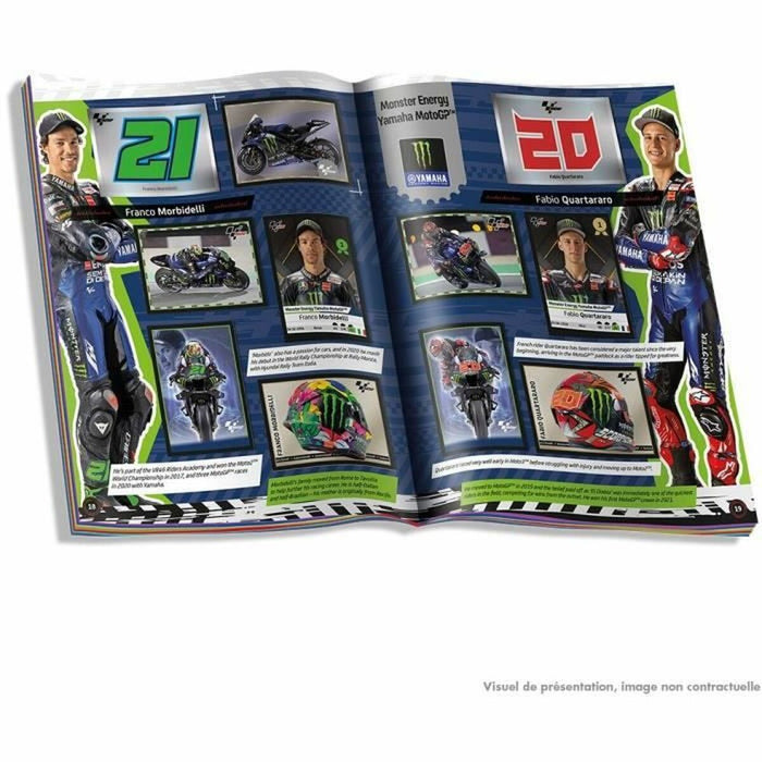 Set de autocolante Panini Moto GP Starter Pack Album de autocolante 4 plicuri (Franceză)