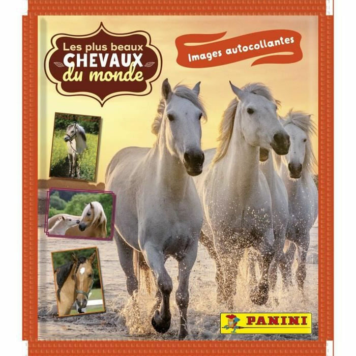 Pachet de autocolante Panini Le plus beaux Chevaux du monde 8 plicuri