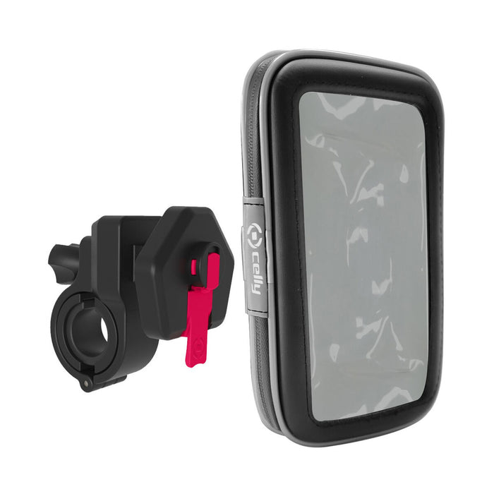 Suport de Telefon pentru Bicicletă Celly SNAPFLEXBK Negru Plastic