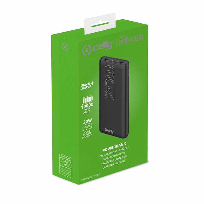 Powerbank Celly PBPD10000EVOBK Negru