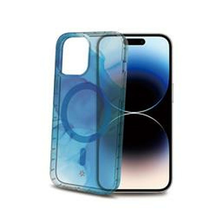 Husă pentru Mobil Celly iPhone 15 Pro Albastru Transparent