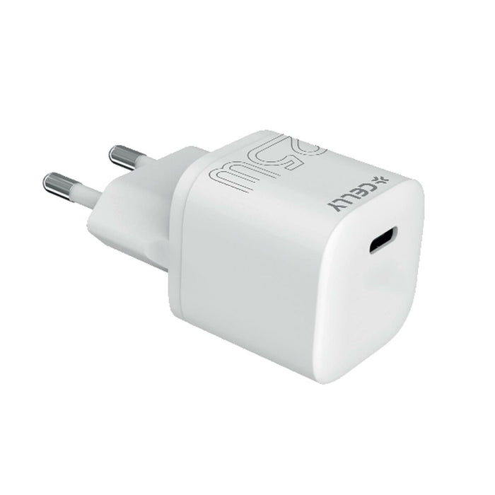 Încărcător de Perete Celly UCTC1USBC25WWH 25 W Alb