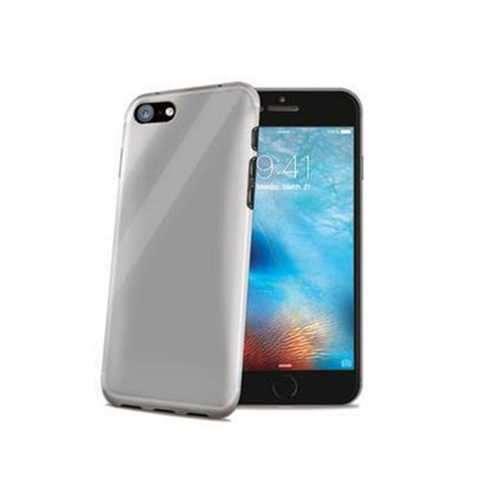 Husă pentru Mobil Celly GELSKIN800 Alb Transparent Apple