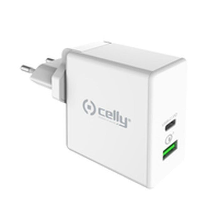 Încărcător de baterie Celly TCUSBC45WWH Alb