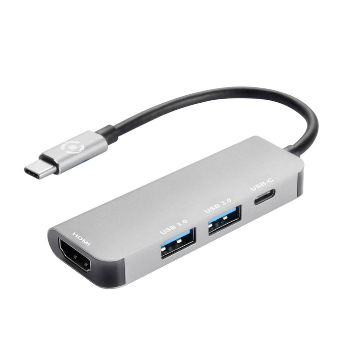 Hub USB-C Celly Prohub Gri (1 Unități)