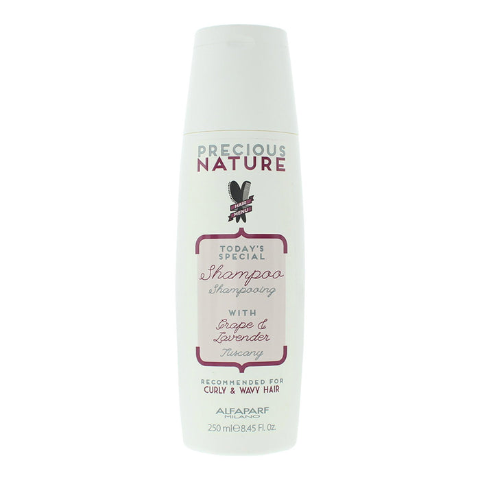Șampon Alfaparf Precious Nature Grape & Lavender, pentru păr creț și ondulat, 250 ml