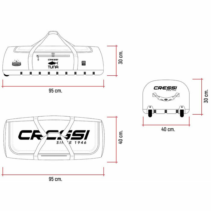 Geantă de Sport Tuna Roll Cressi-Sub XUB976200 120 L