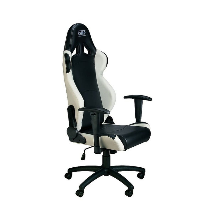 Scaun Gaming OMP OMPHA/777E/NW Negru/Alb