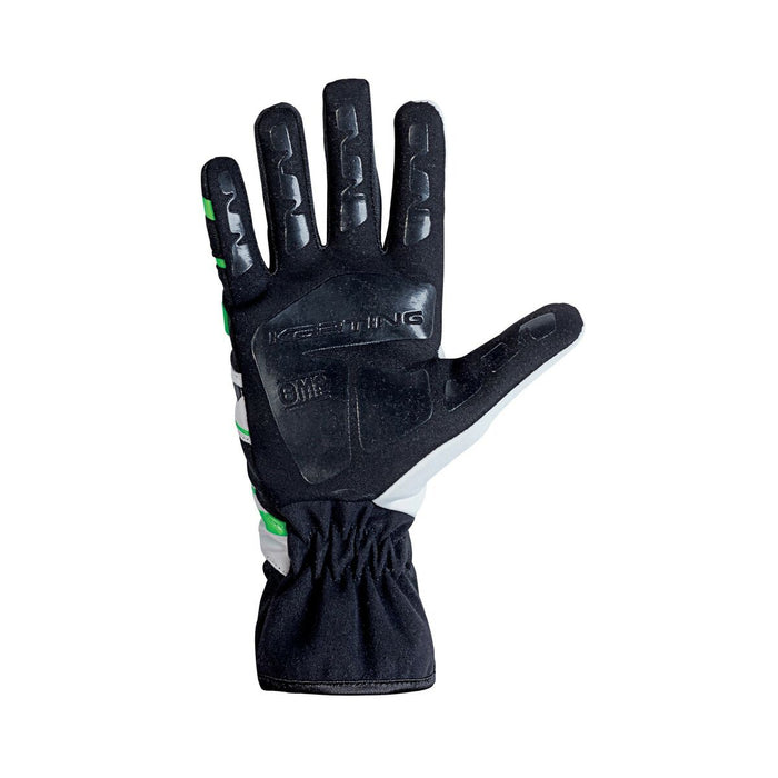 Karting Gloves OMP KS-3 MY2018 XXS kart Alb Negru Verde