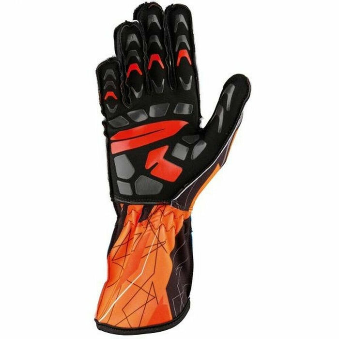 Karting Gloves OMP KS-2 ART Portocaliu Mărimea M