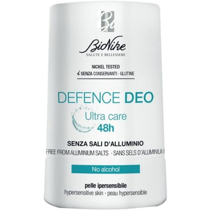 Deodorant roll-on BioNike Defence Deo Ultra-Care, protecție 48 h, fără săruri de aluminiu, fără alcool, 50 ml