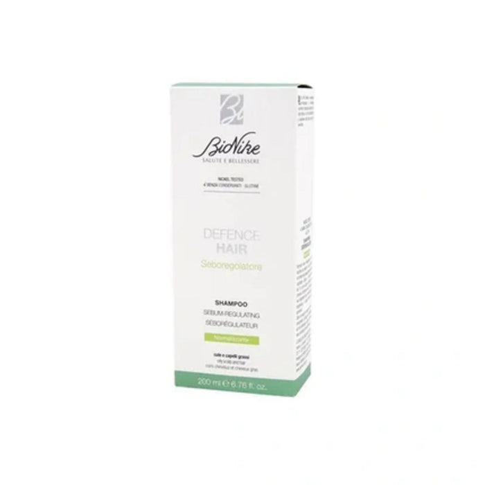 Șampon BioNike Defence Hair, purifiant și sebo-reglator, pentru scalp și păr gras, 200 ml