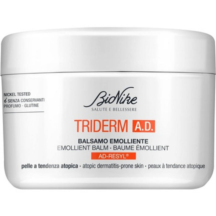 Balsam emolient BioNike Triderm A.D., hidratant și nutritiv, pentru piele cu tendință atopică, 450 ml