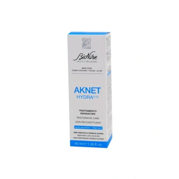 Cremă-gel de față BioNike Aknet Hydra Plus, reparatoare, pentru ten cu tendință acneică, 40 ml