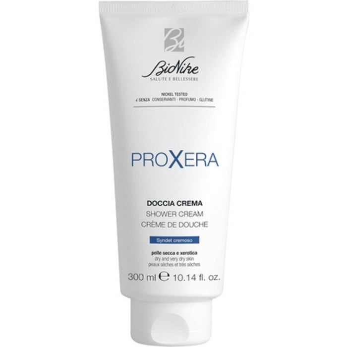 Cremă de duș BioNike Proxera Cleansing & Moisturising, pentru piele uscată și foarte uscată, fără parfum, 300 ml