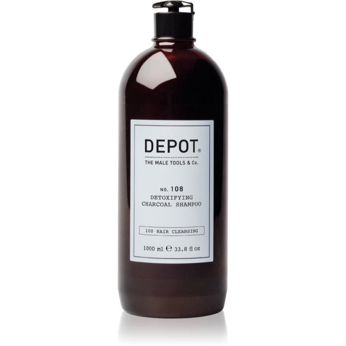 Șampon Depot 100 Hair Cleansing No. 108, detoxifiant, cu cărbune, 1000 ml