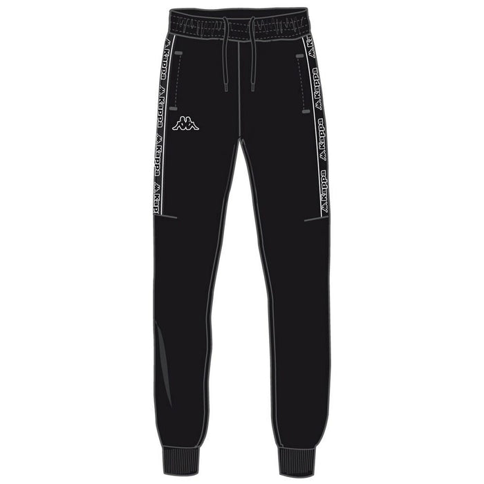 Pantaloni lungi de sport Kappa TAPE DOUG Negru Bărbați