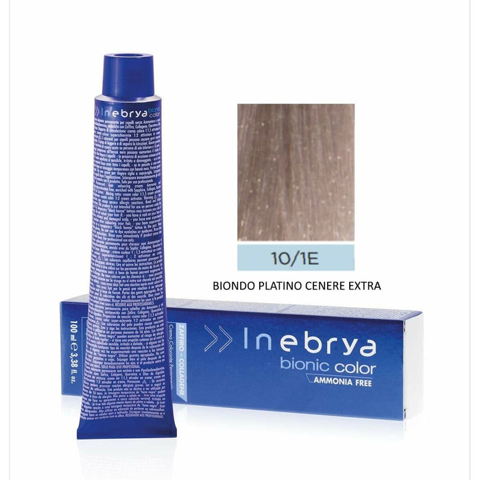 Vopsea Permanentă Inebrya Bionic Color Nº 10/1E Blonde Platinum Ash Extra 100 ml