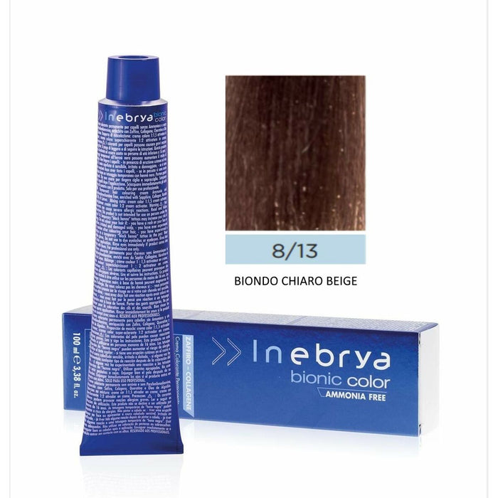 Vopsea Permanentă Inebrya Bionic Color Nº 8/13 Light Blonde Beige 100 ml