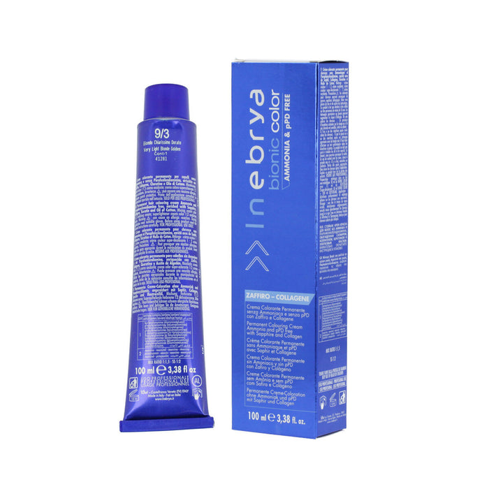Vopsea Permanentă Inebrya Bionic Color Nº 9/3 Very Light Blonde Golden 100 ml
