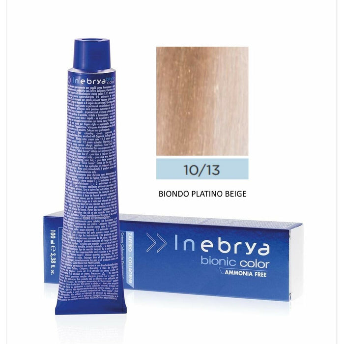 Vopsea Permanentă Inebrya Bionic Color Nº 10/13 Blonde Platinum Beige 100 ml