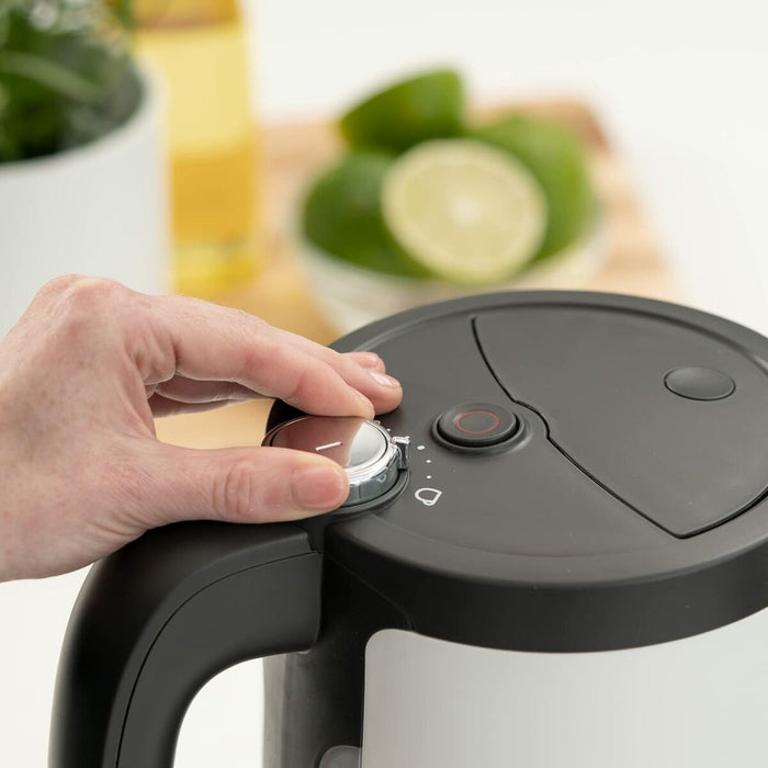 Fierbător LAICA Dual Flo Alb Alb/Negru 1,5 L
