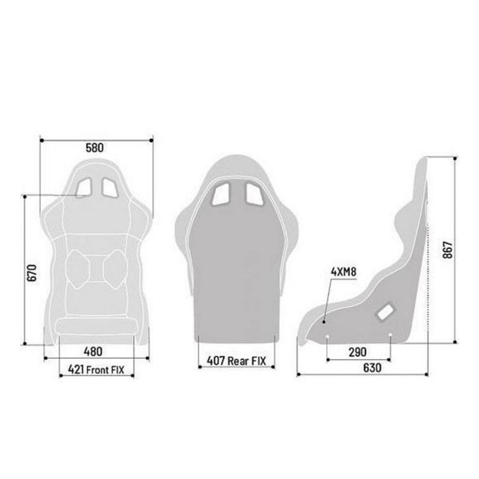 Scaun Sparco S008016RNR Negru