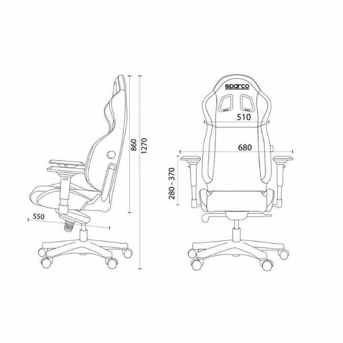 Scaun Gaming Sparco S00998NRNR Negru