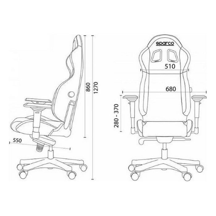 Scaun Gaming Sparco S00998NRRS Negru Roșu/Negru