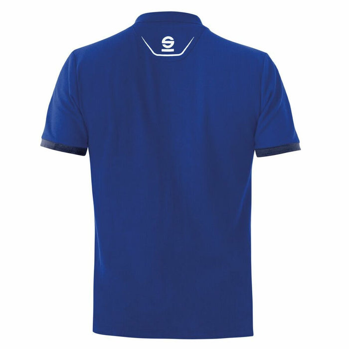 Tricou Polo cu Mânecă Scurtă Bărbați Sparco TECH STRETCH Albastru