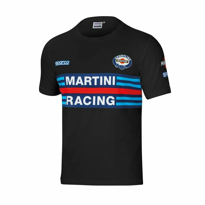 Tricou cu Mânecă Scurtă Sparco Martini Racing Negru S