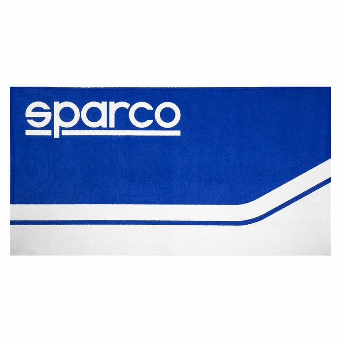 Prosop de Plajă Sparco S099078AZ Albastru/Alb