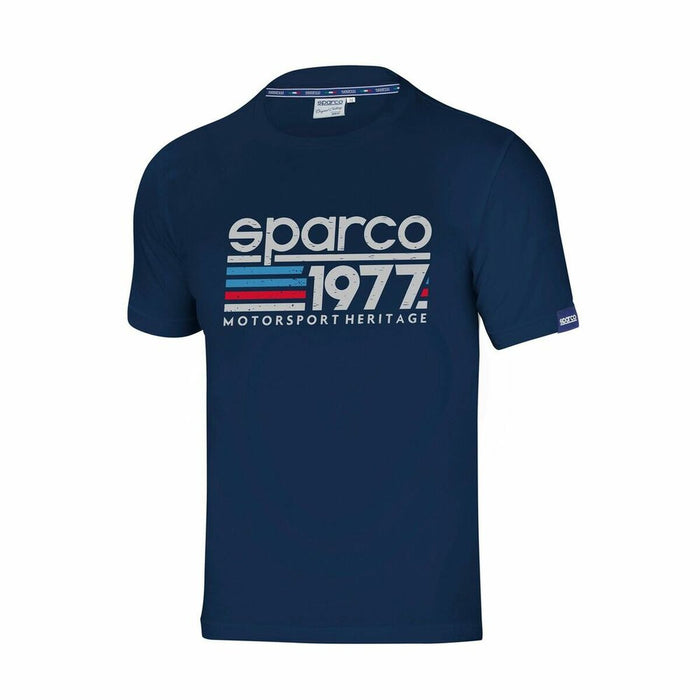 Tricou cu Mânecă Scurtă Sparco S01329BM2M Bleumarin