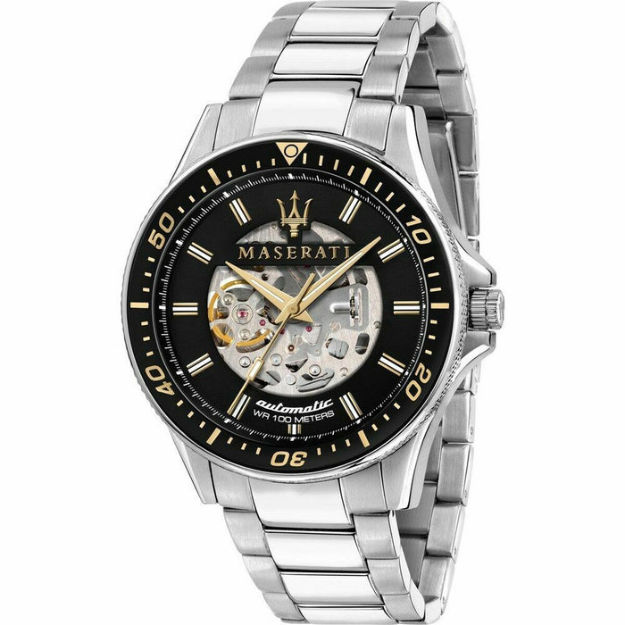 Ceas Bărbați Maserati SFIDA AUTOMATIC Negru (Ø 44 mm)