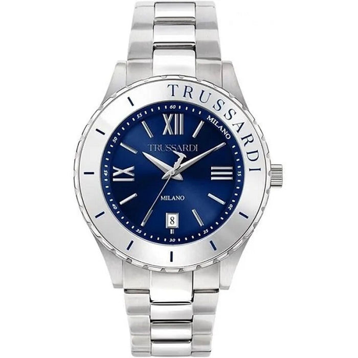 Ceas Bărbați Trussardi T-LOGO Argintiu (Ø 43 mm)