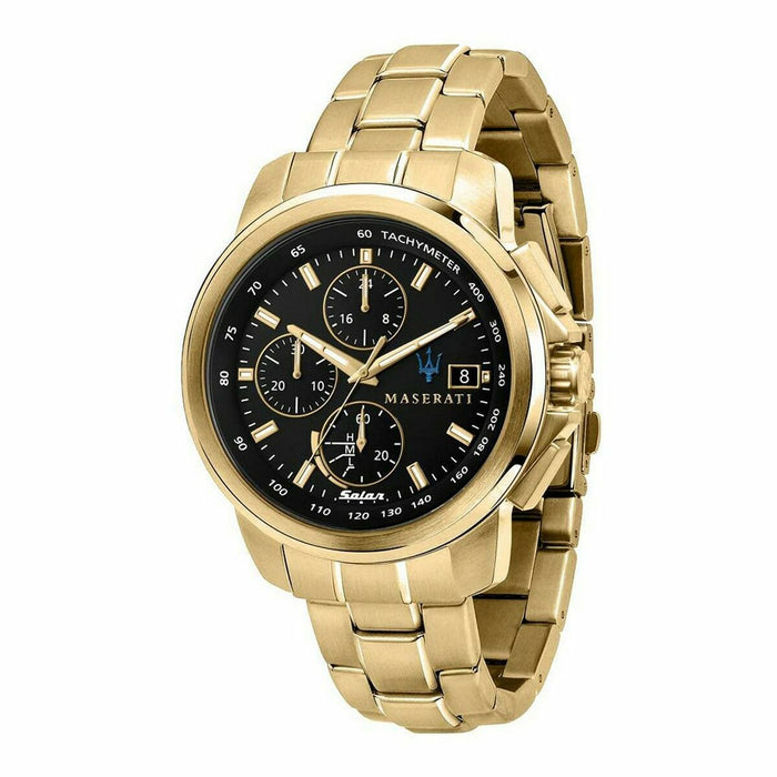 Ceas Unisex Maserati SUCCESSO SOLAR POWER Negru (Ø 45 mm)
