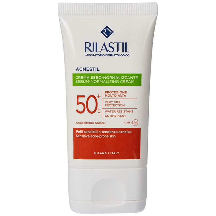 Protector Solar de Față Rilastil Sun System Acnestil Reglarea Secreției de Sebum Spf 50 (40 ml)