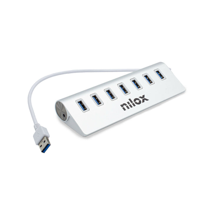 Hub USB Nilox NX7HUB30 Alb