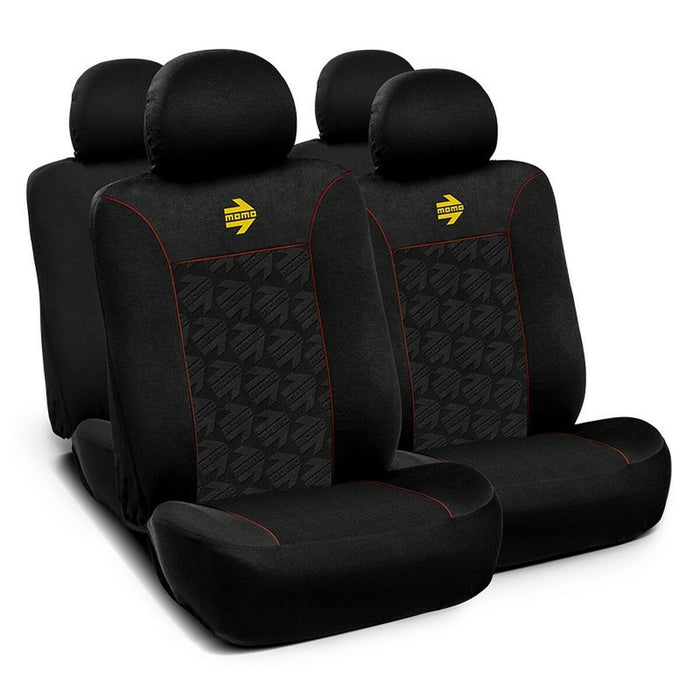 Set de Huse pentru Scaune Momo MOMLSC050BR Negru Roșu 11 Piese