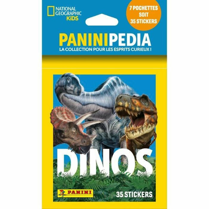 Pachet de autocolante Panini National Geographic - Dinos (FR) 7 plicuri