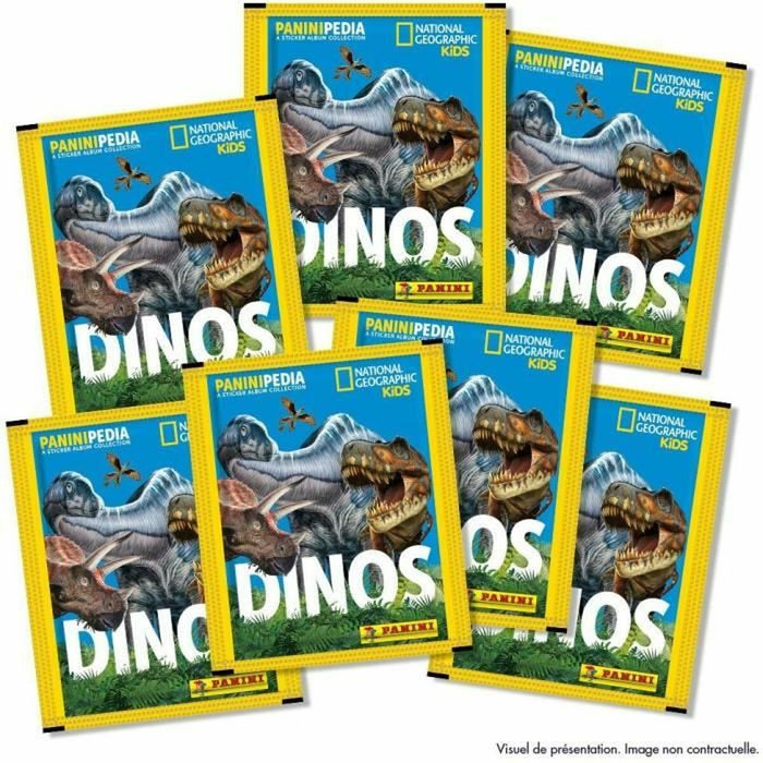 Pachet de autocolante Panini National Geographic - Dinos (FR) 7 plicuri