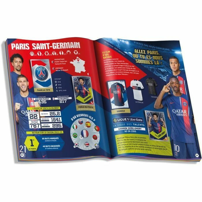 Set de autocolante Panini LIGUE 1 Uber Eats Foot 2024 (FR) 22 plicuri