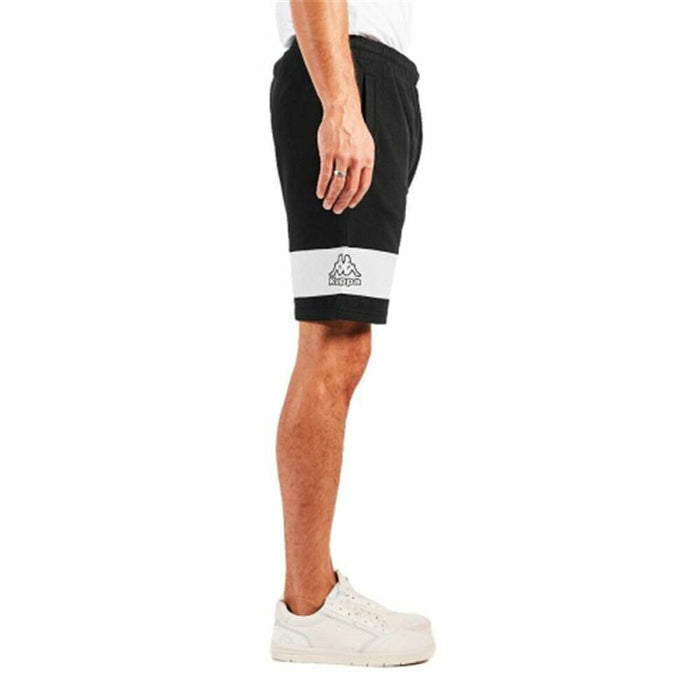 Pantaloni Scurți Sport pentru Bărbați Kappa Drit Negru
