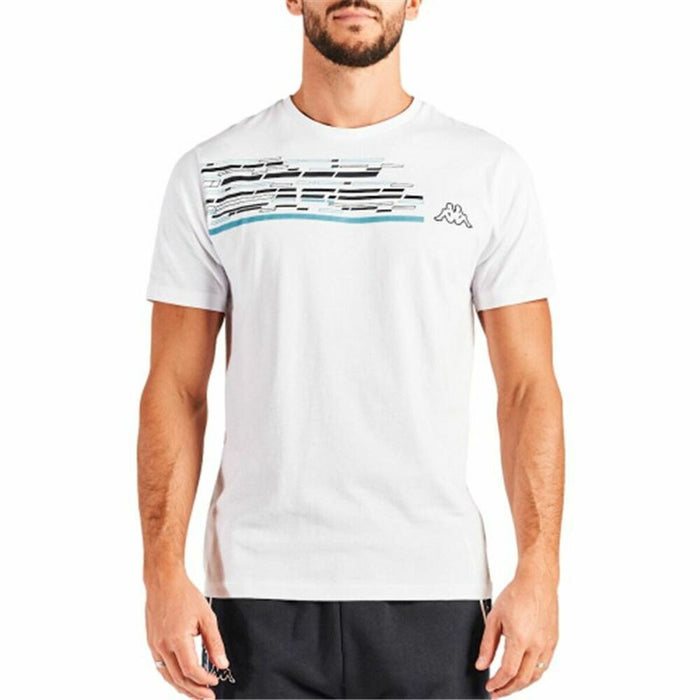 Tricou cu Mânecă Scurtă Bărbați Kappa Godot Alb