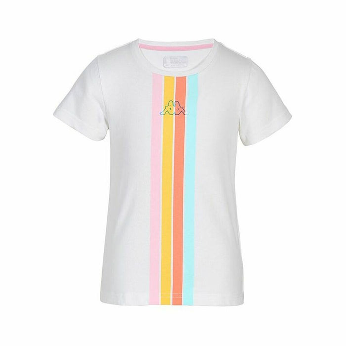 Tricou cu Mânecă Scurtă pentru Copii Kappa Quome K Alb