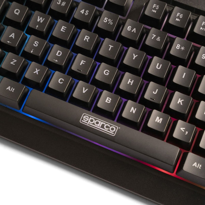 Tastatură Gaming Sparco SPMEMKEYBOARD Qwerty Spaniolă