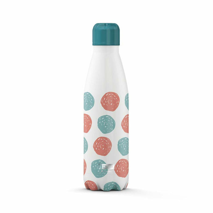 Sticla Termoizolantă iTotal Dots Alb Oțel inoxidabil 500 ml