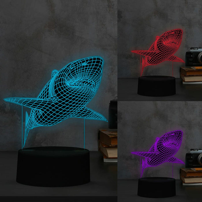 Lampă cu LED iTotal 3D Rechin 12,1 x 4 x 20,7 cm Plastic 21 cm