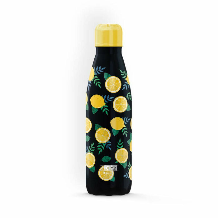 Sticla Termoizolantă iTotal Negru Lămâie 500 ml